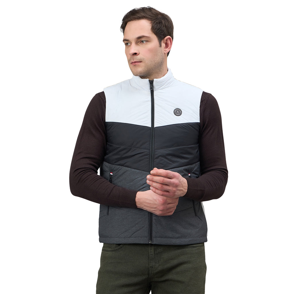 Duke Urban Men Sleeveless High Neck Bomber Jacket (SDZ2252)