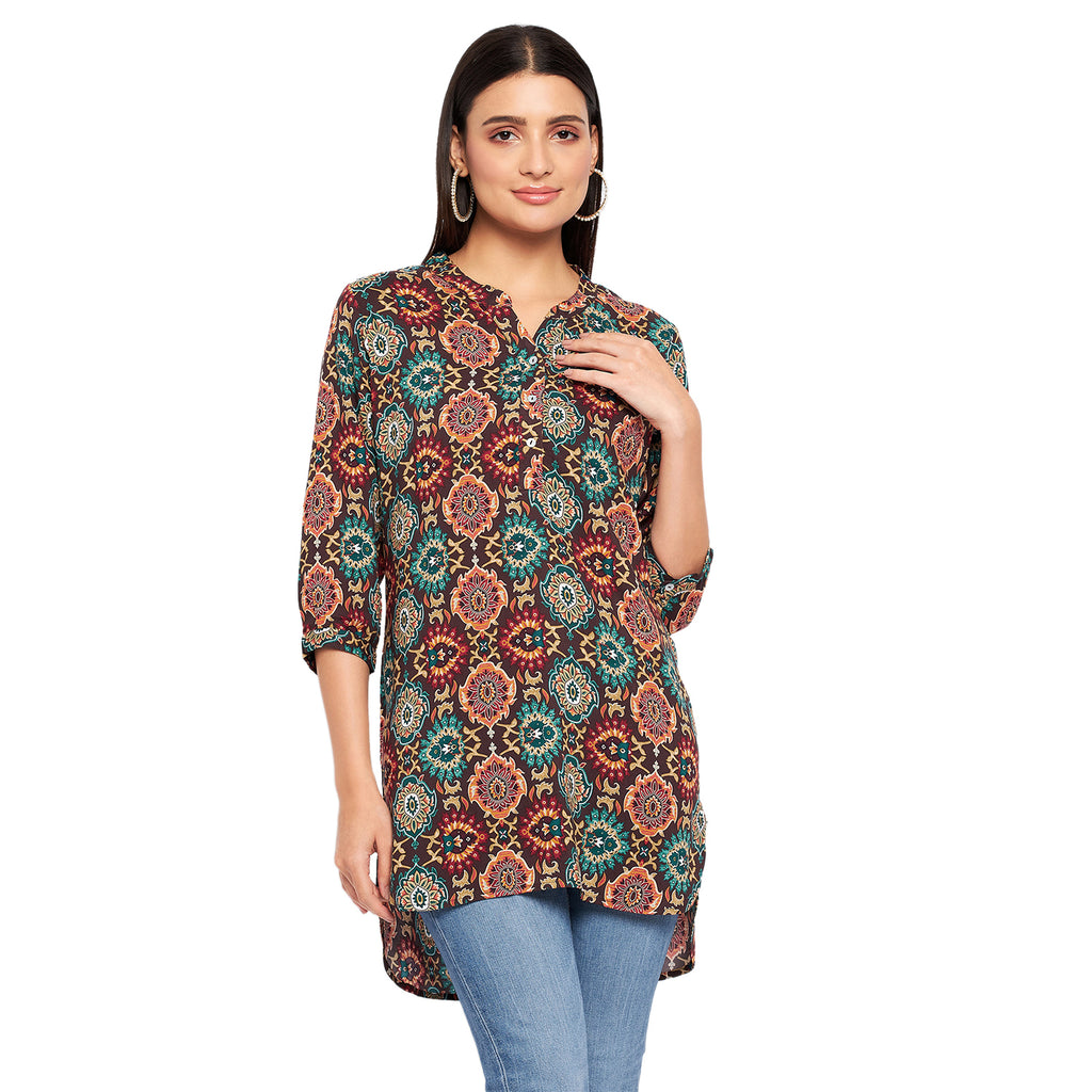 Duke Stardust Women 3/4 Sleeve Printed Tunic (SDX4111)