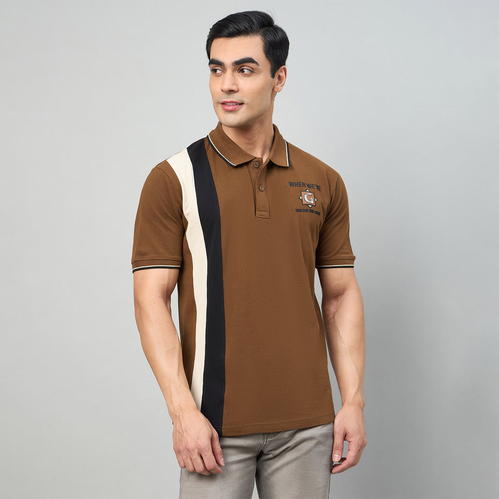 Duke Men Half Sleeve Cotton Regualr Fit Casual T-shirt (LF7910)