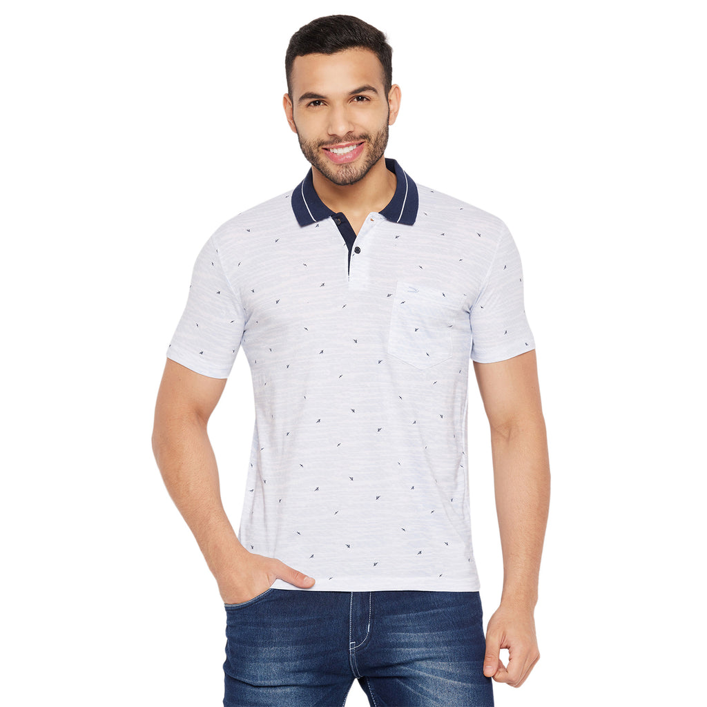 Duke Stardust Men Half Sleeve Polo Neck Cotton T-shirt (4260)