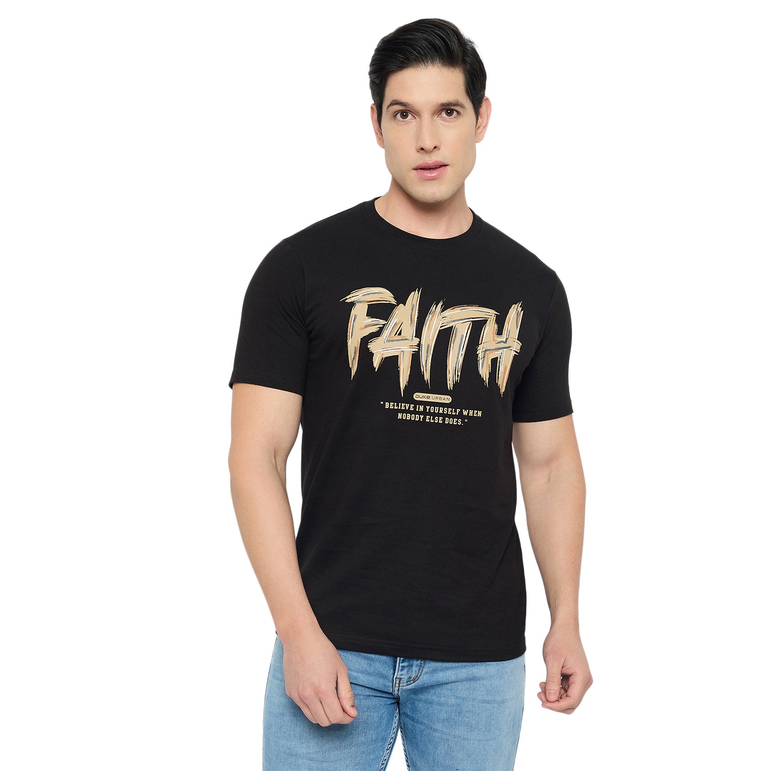 Duke Urban Men Half Sleeve Cotton Tshirt (LF7506)