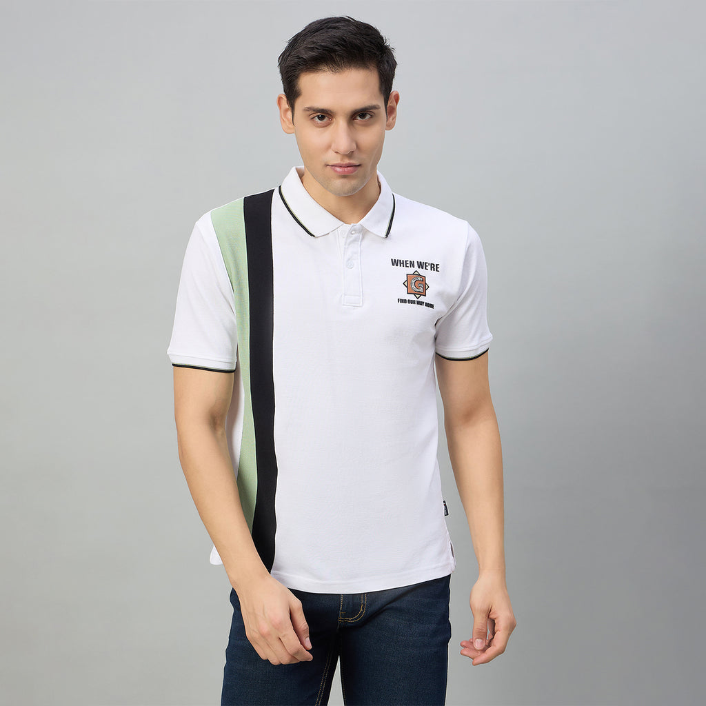 Duke Men Half Sleeve Cotton Regualr Fit Casual T-shirt (LF7910)