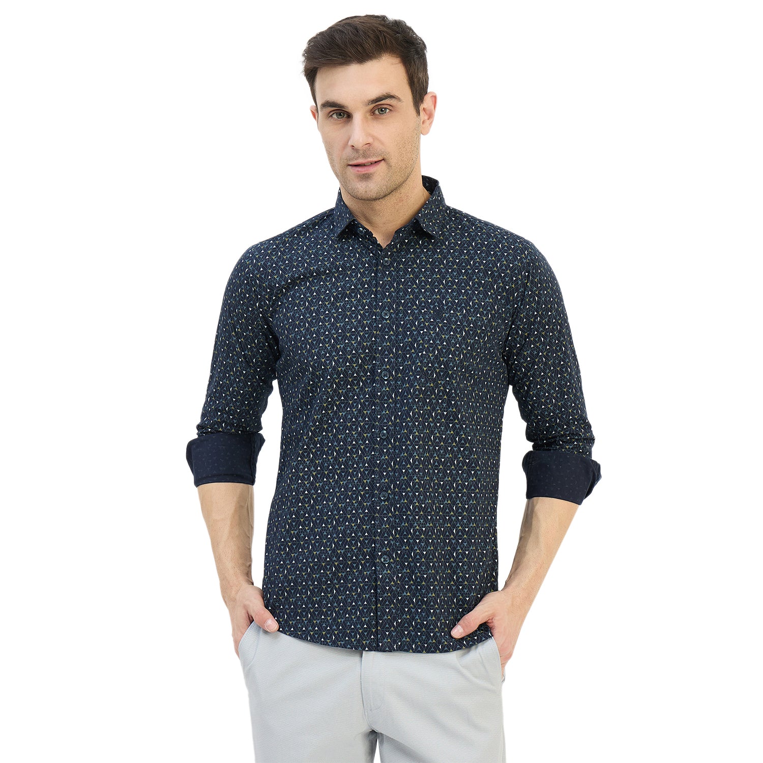 Duke Urban Men Full Sleeve Cotton Shirt (SDO8PRY)