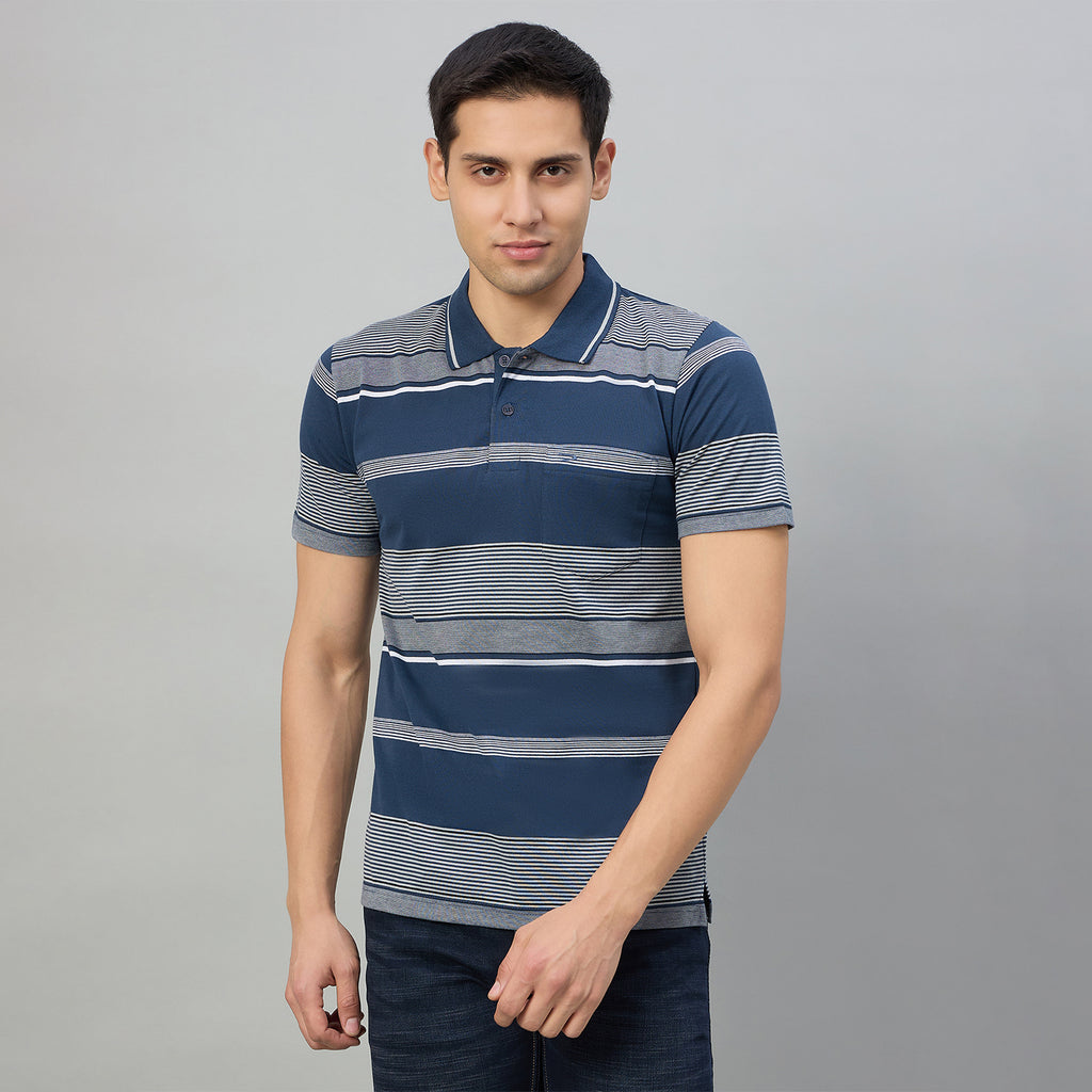 Duke Men Half Sleeve Cotton Regualr Fit Casual T-shirt (MLF1174)
