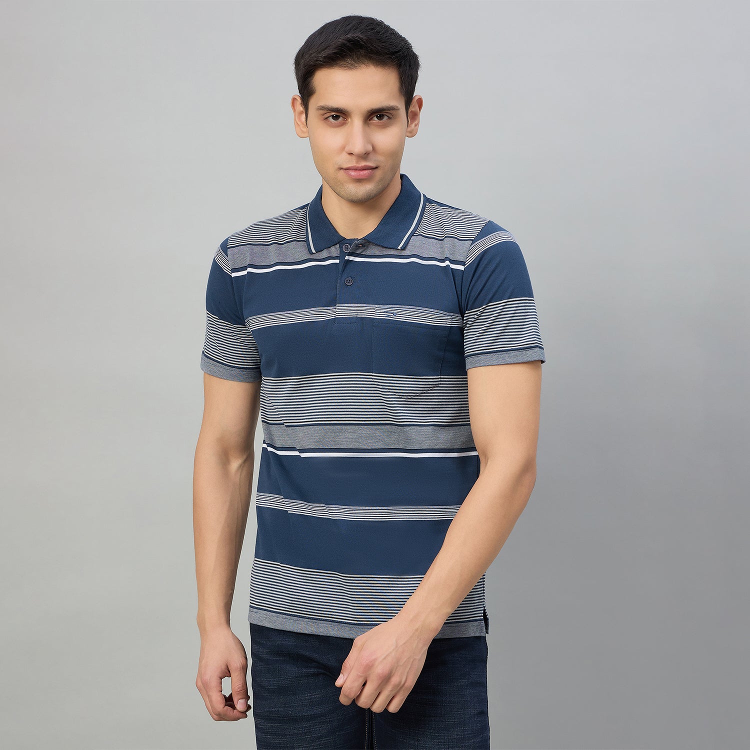 Duke Men Half Sleeve Cotton Regualr Fit Casual T-shirt (MLF1174)