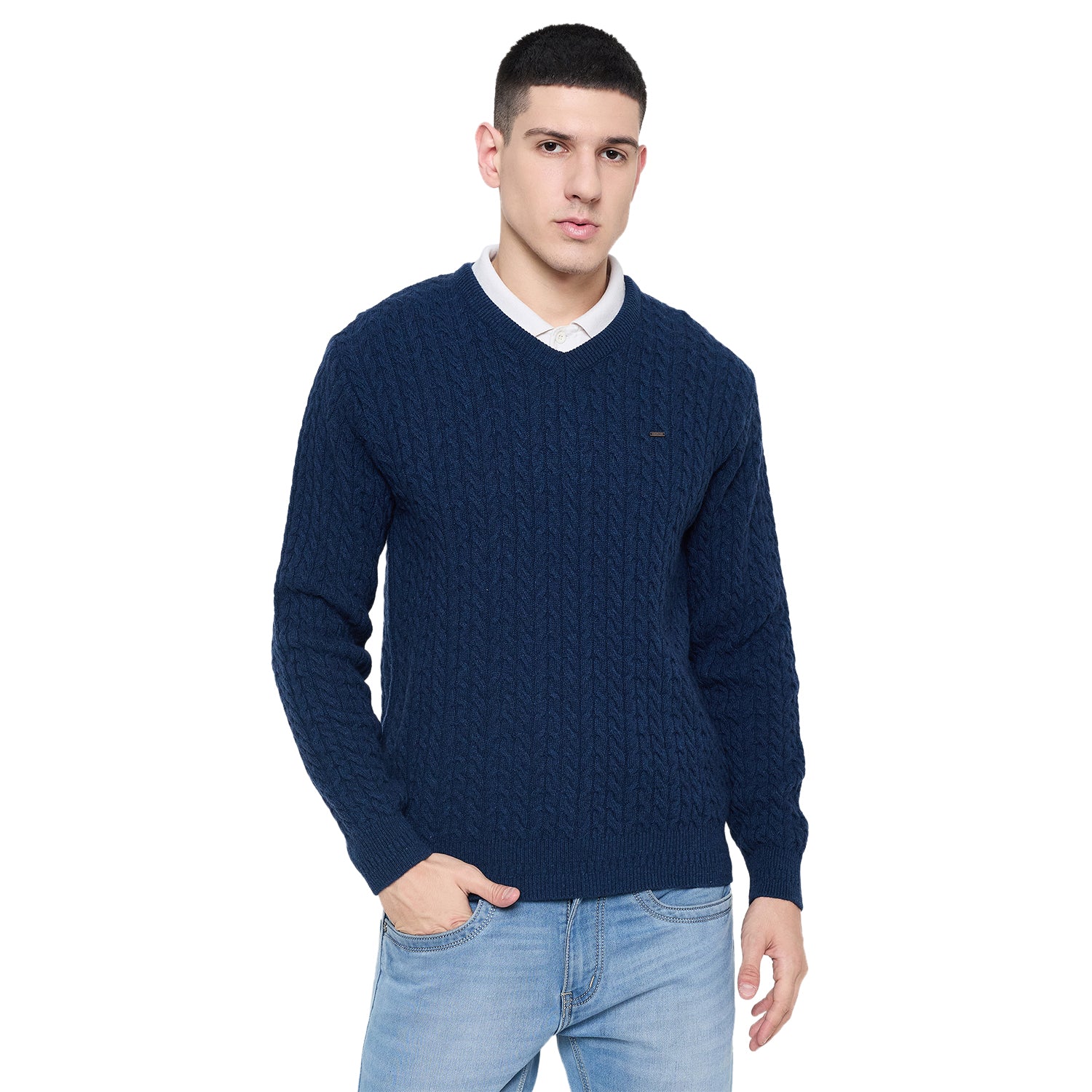 Duke Urban Men Full Sleeve V Neck Sweater (SDS2236)