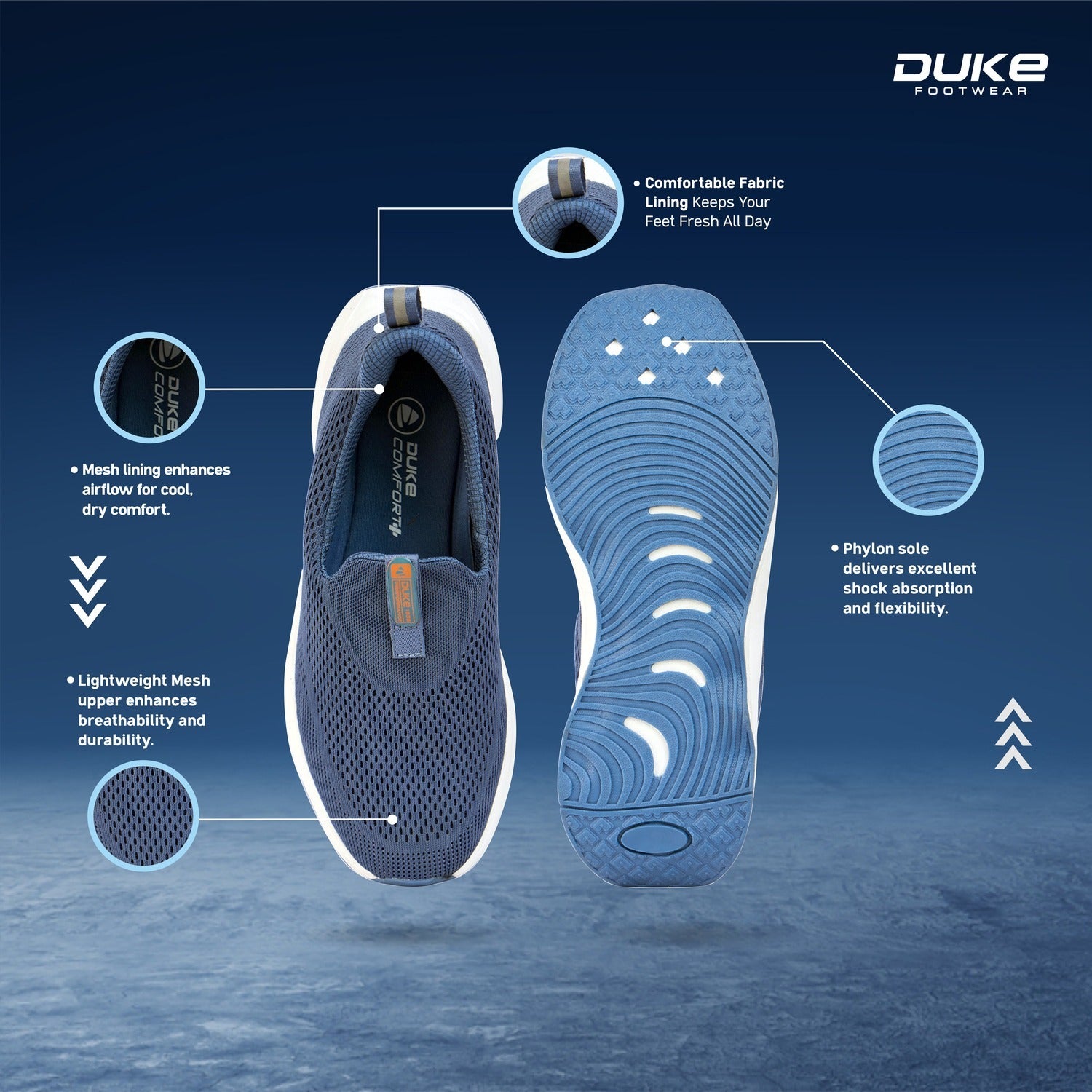Duke Mens Steplite Sports Shoes (FWOL2150)