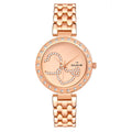 Duke Women Analog Studded Dial Metal Bracelet Strap Wrist Watch (DK7003RW02C)