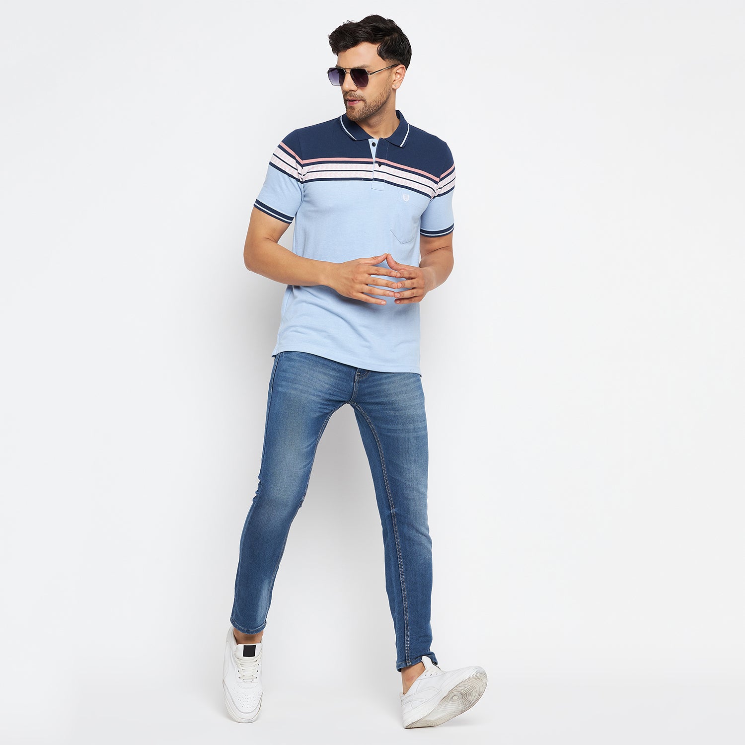 Duke Stardust Men Polo Neck Half Sleeve Cotton T-shirt (LF7074)