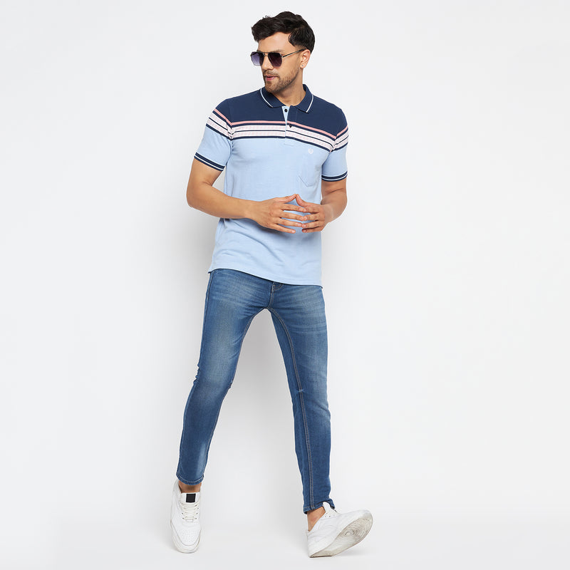 Duke Stardust Men Polo Neck Half Sleeve Cotton T-shirt (LF7074)