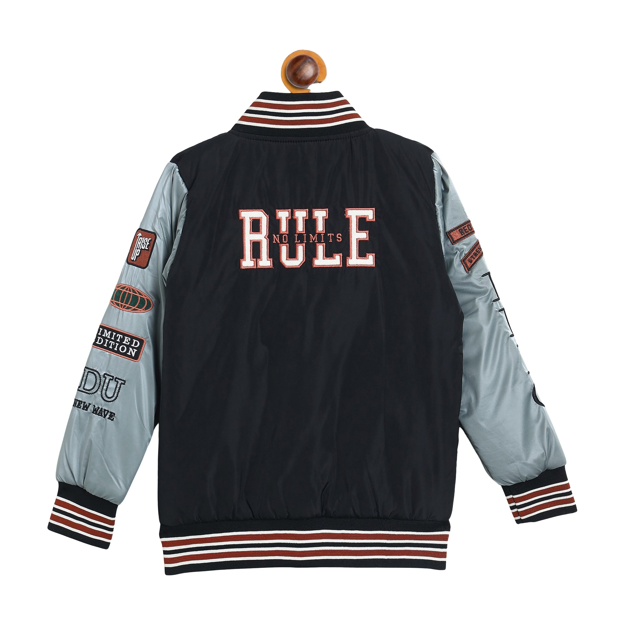 Duke Urban Boys Full Sleeve Printed Varsity Jacket (SDZ5024)
