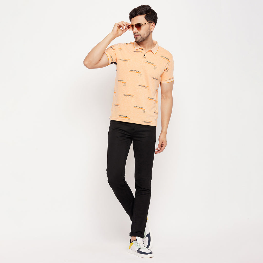 Duke Urban Men Half Sleeve Polo Neck Cotton T-shirt (LF5862)