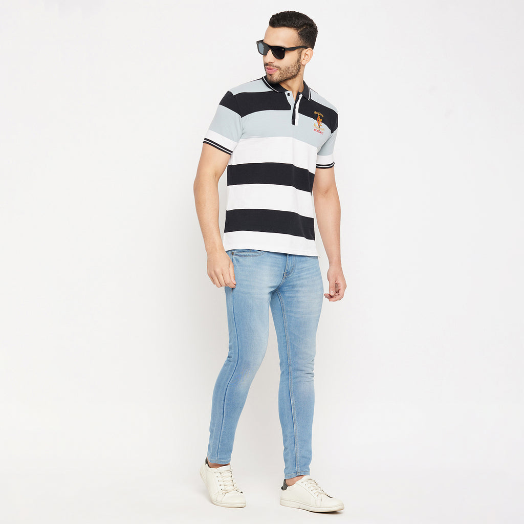Duke Stardust Men Half Sleeve Polo Neck Cotton T-shirt (4032)