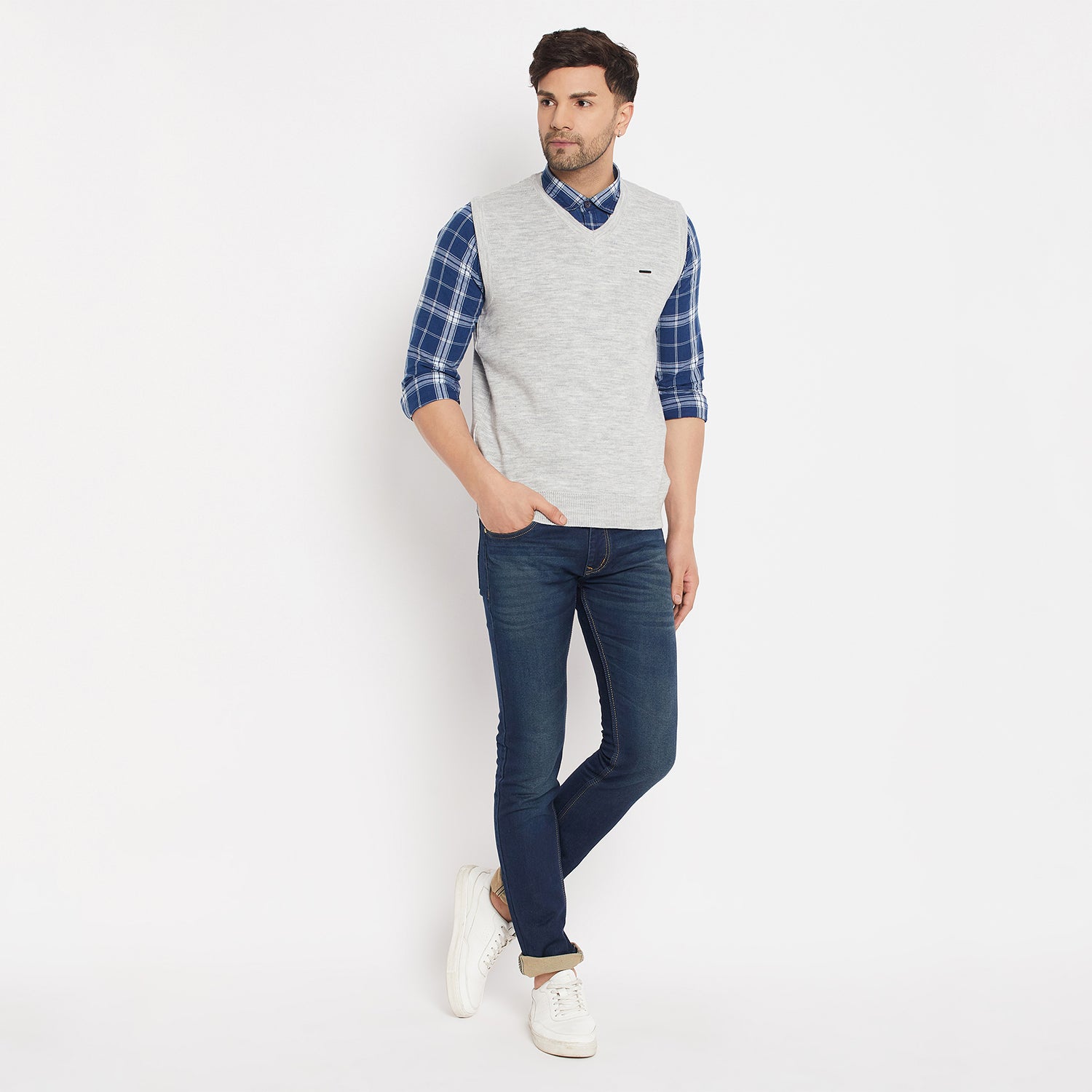 Duke Urban Men Sleeveless V-Neck Sweater (SDS5000)