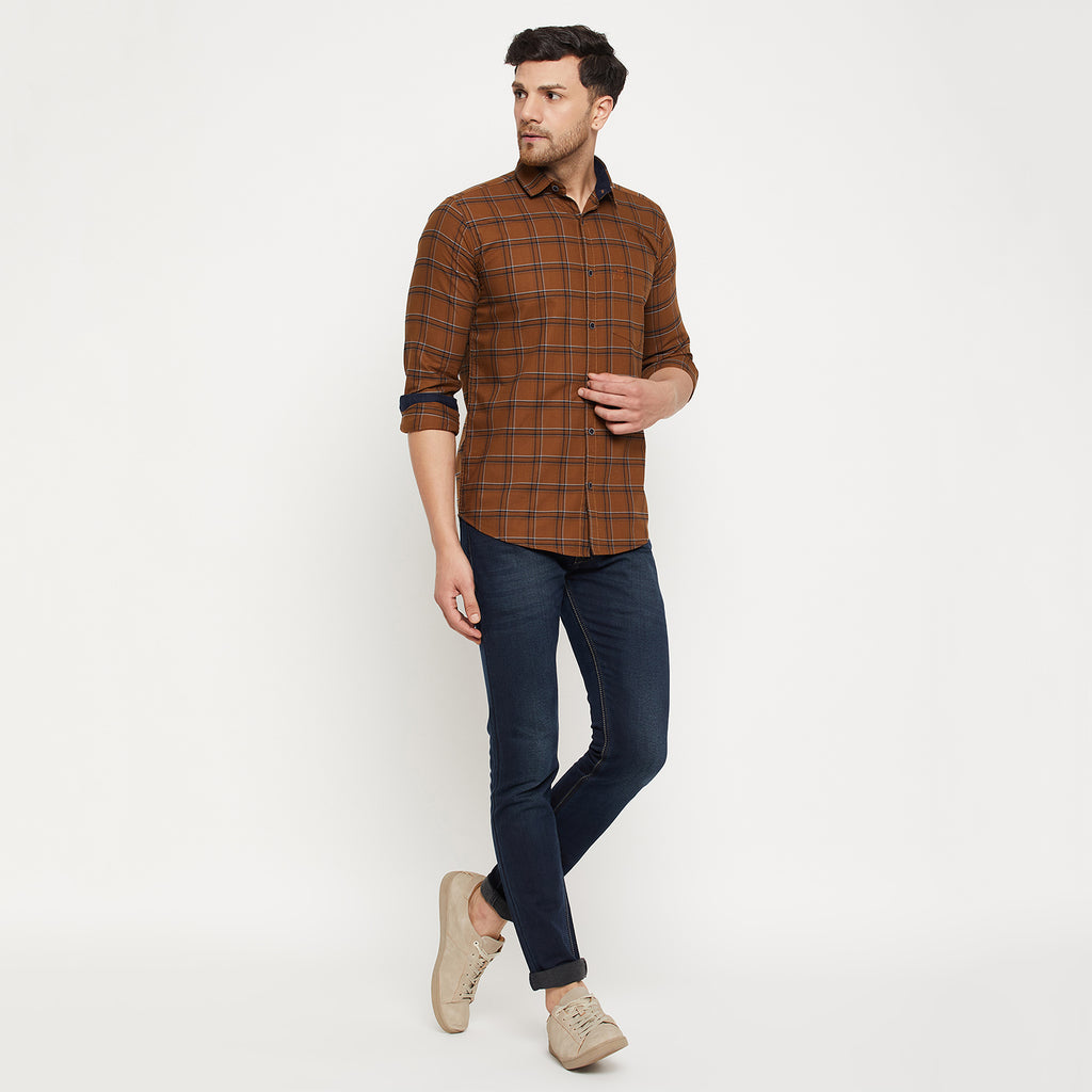 Duke Urban Men Full Sleeve Cotton Shirt (SDO5CKON)