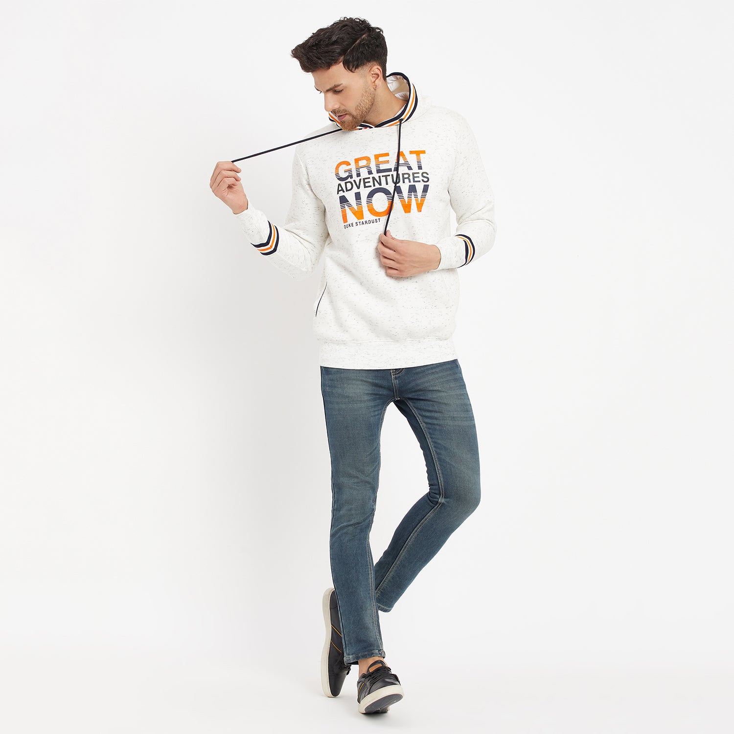 Duke Urban Men Hooded Neck Sweatshirt (LF6185)