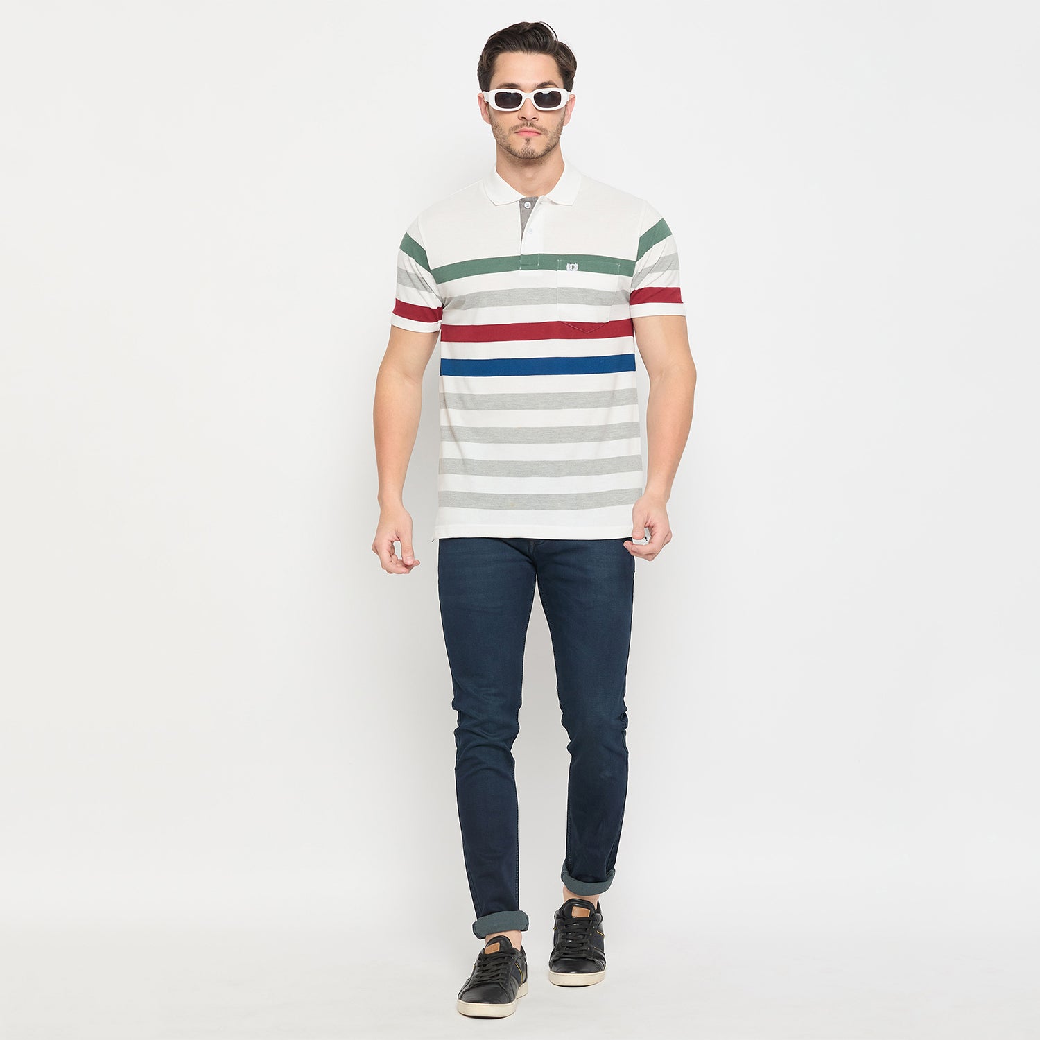 Duke Stardust Men Half Sleeve Cotton T-shirt (LF7278)