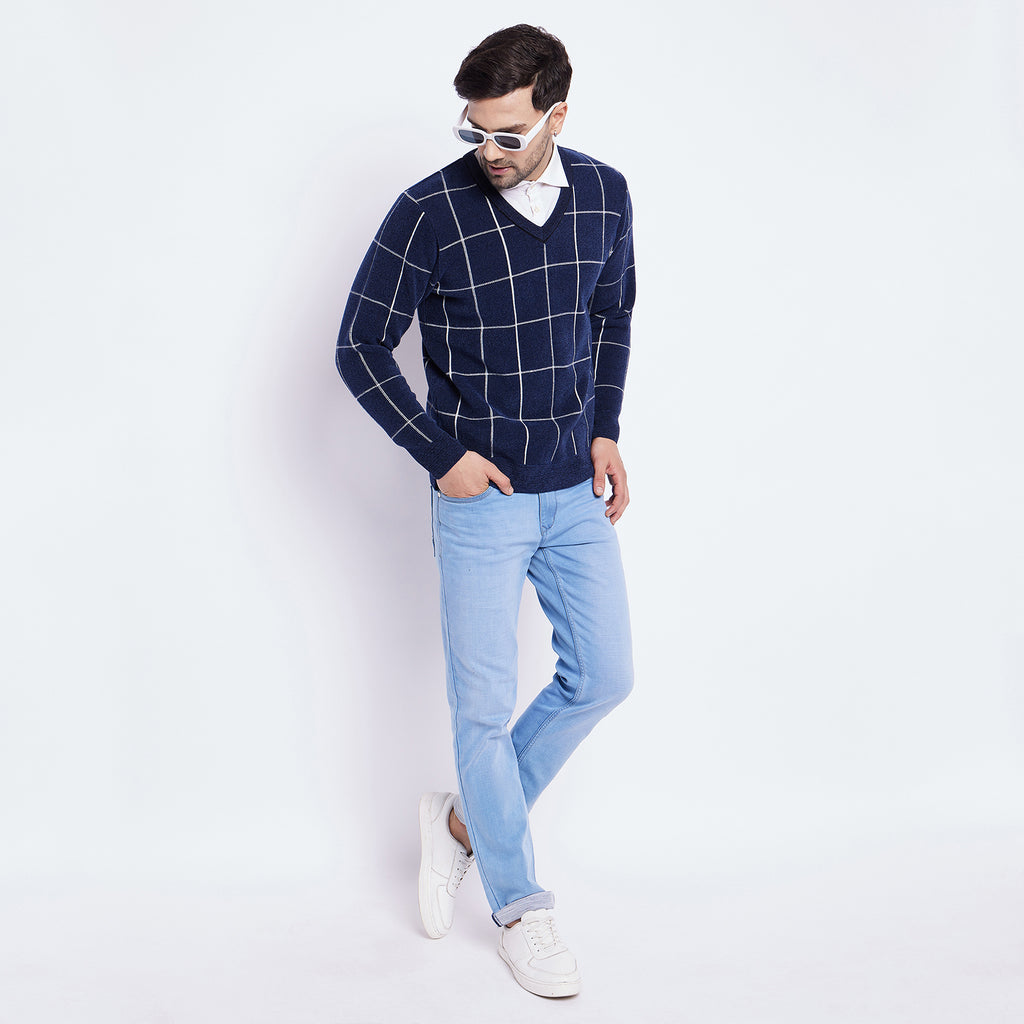 Duke Urban Men Full Sleeve V Neck Sweater (SDS2141)