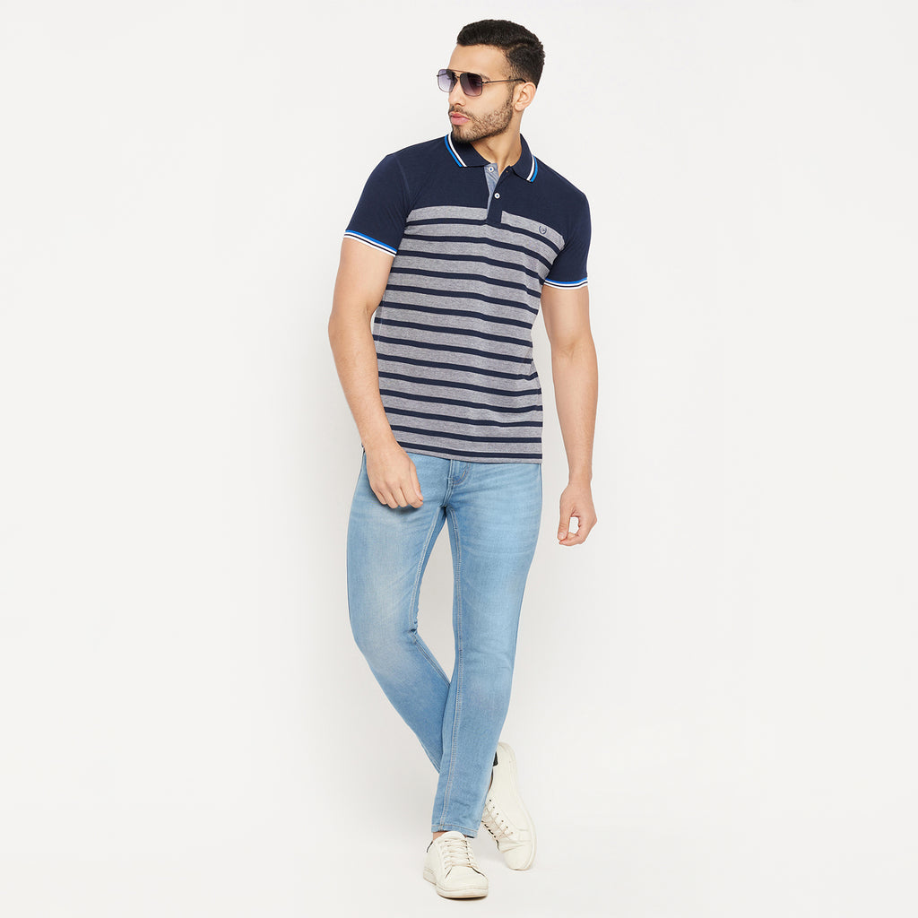 Duke Stardust Men Half Sleeve Polo Neck Cotton T-shirt (3994)