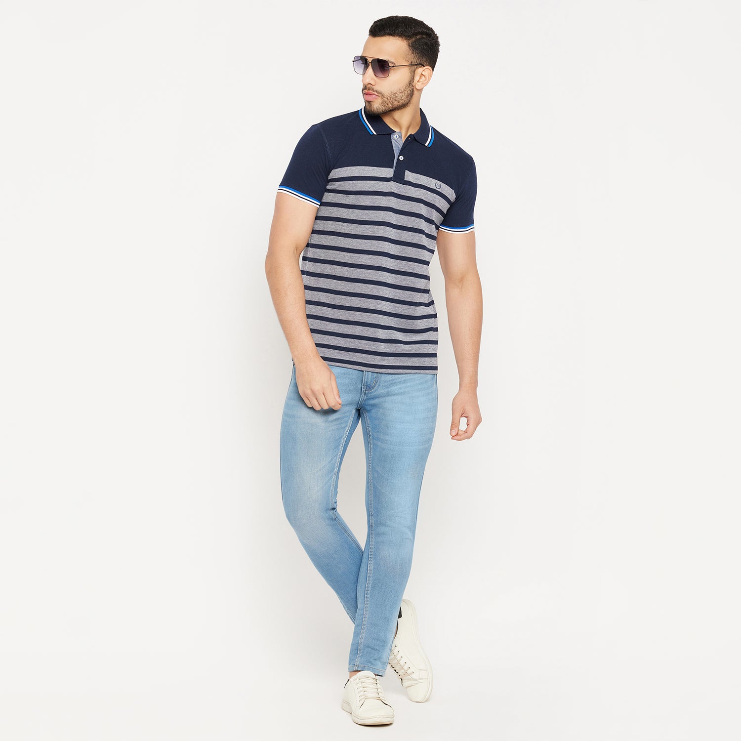 Duke Stardust Men Half Sleeve Polo Neck Cotton T-shirt (3994)