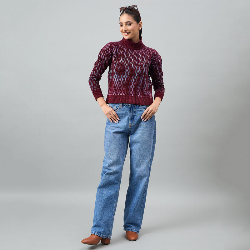 Duke Urban Women Full Sleeve V Neck Pullover (SDS1234N)