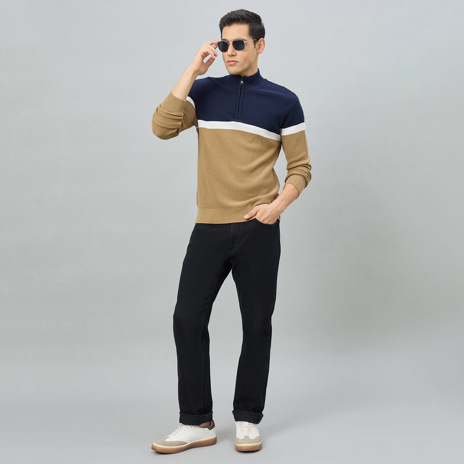 Duke Urban Men Half Sleeve Regular Sweater (SDS2382)