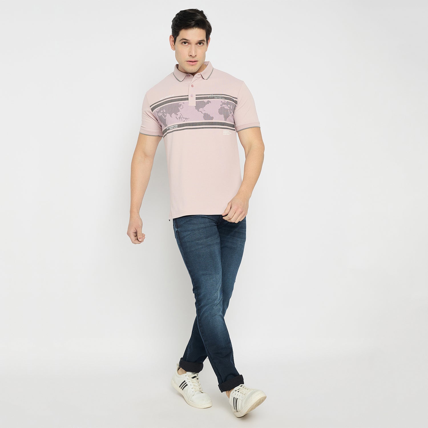 Duke Urban Men Half Sleeve Cotton Polo Tshirt(LF7167)