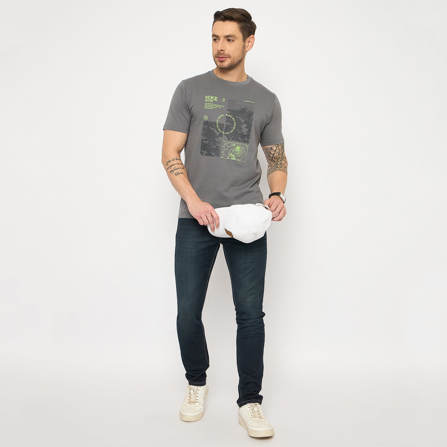 Duke Urban Men Half Sleeve Cotton Tshirt (LF7494)