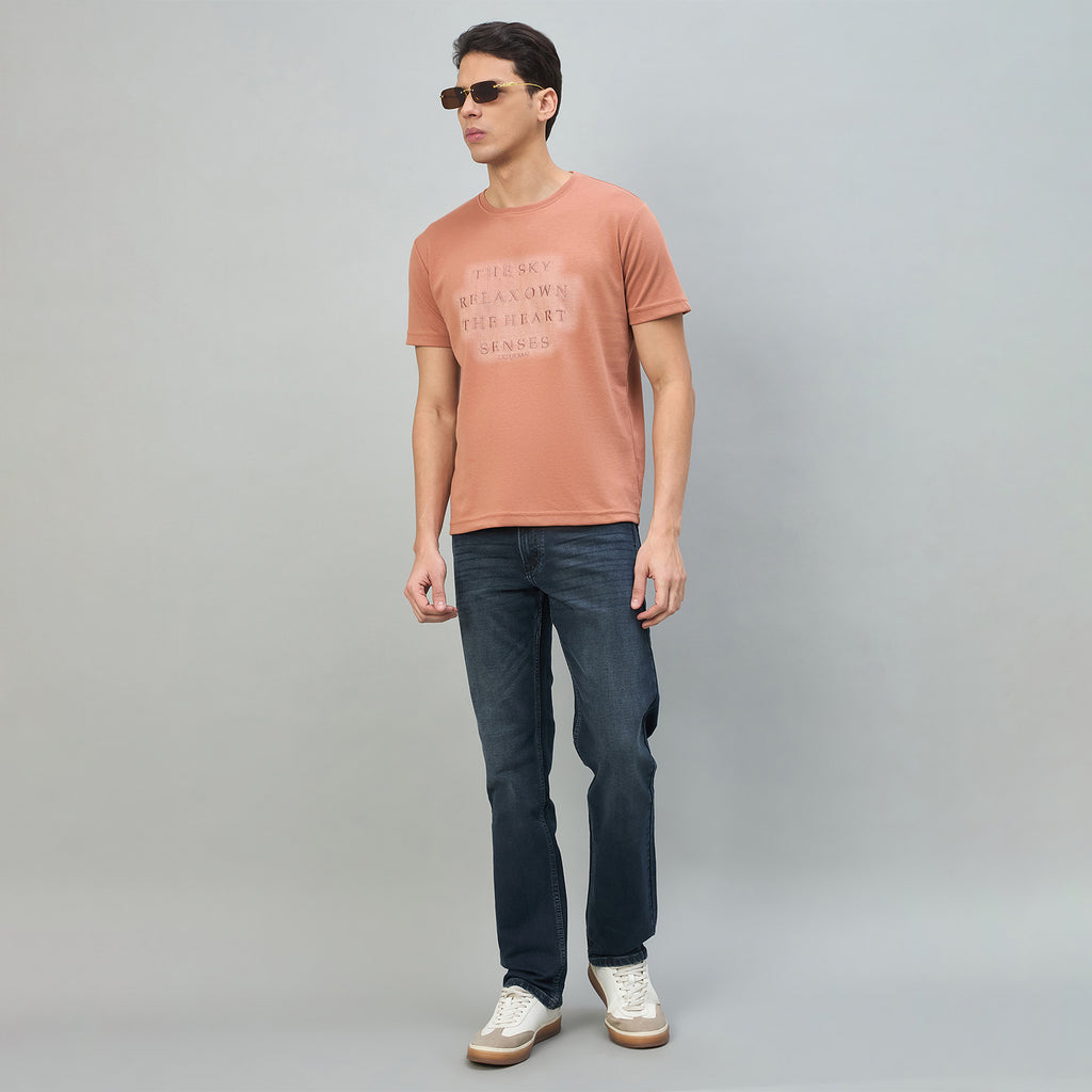 Duke Urban Men Typography Half Sleeve Round Neck Tshirt (LF7597)