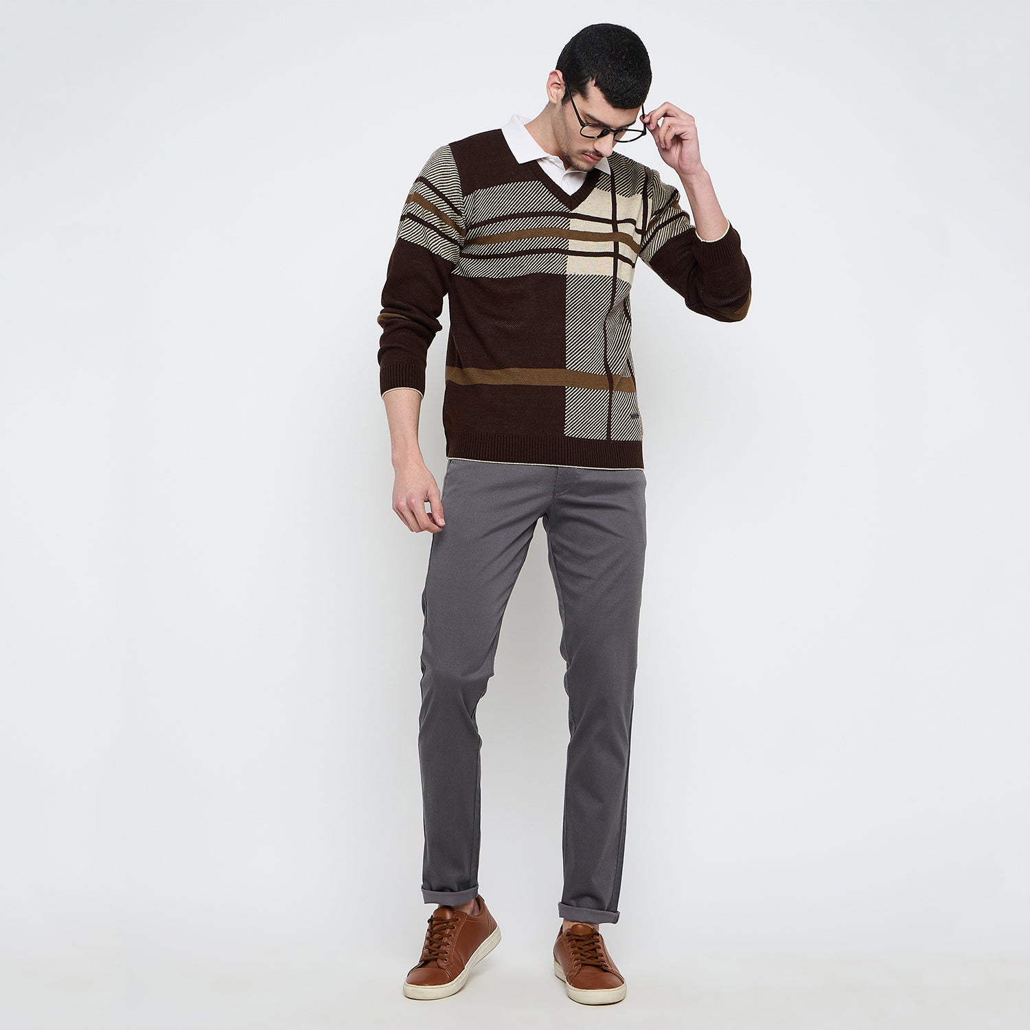 Duke Urban Men Flatfront Narrowfit Trousers (SDT4623)