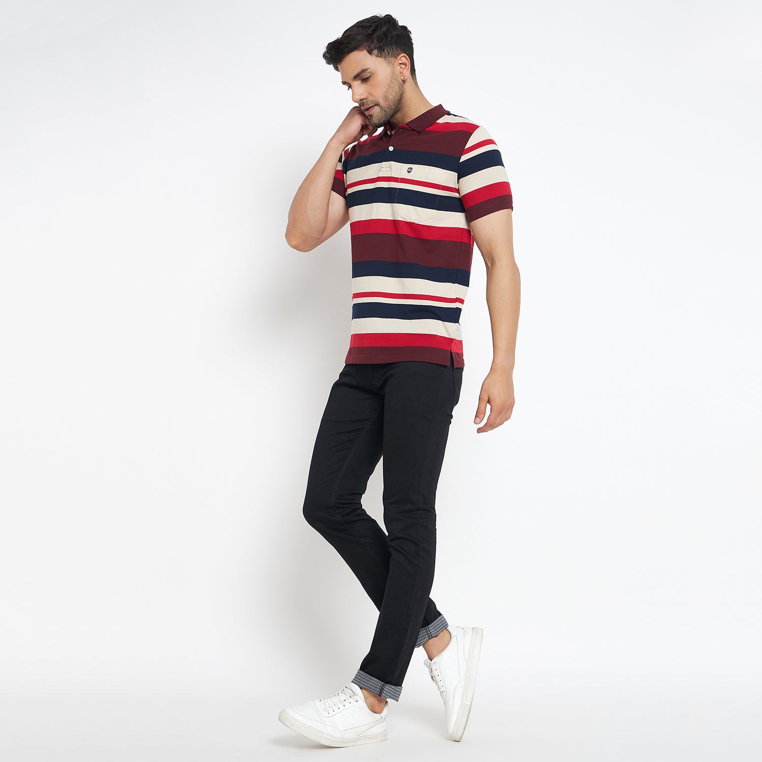 Duke Stardust Men Half Sleeve Cotton T-shirt (MLF1119)