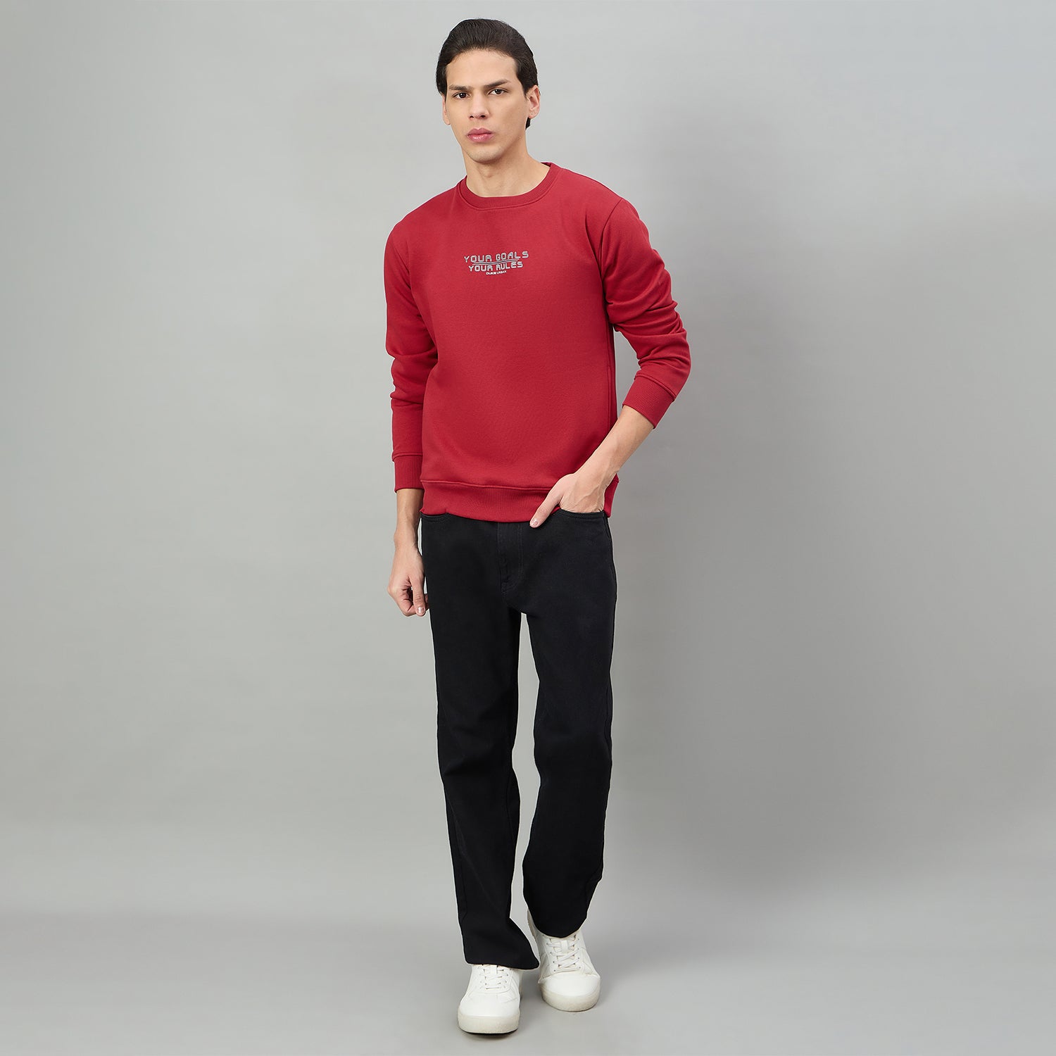 Duke Urban Men Round Neck Full Sleeve Regular Sweatshirt (LF6551)