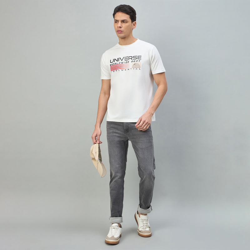 Duke Urban Men Graphic Print Half Sleeve Round Neck Casual Tshirt (LF7537)