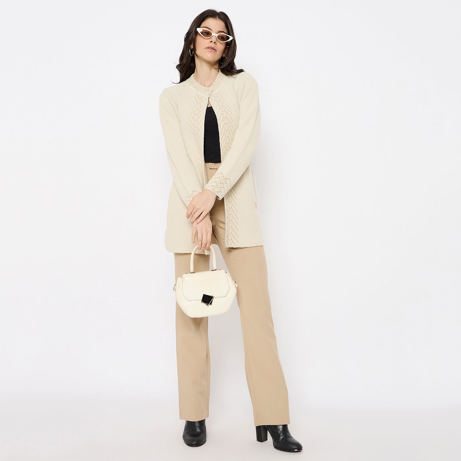 Duke Urban Women Full Sleeve Long Shrug (SDS1399)