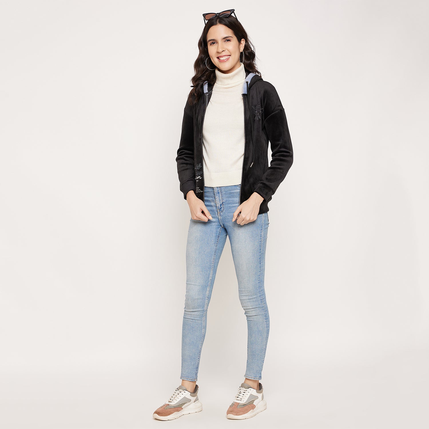 Duke Urban Women Hooded Zipper Sweatshirt (LFX944)
