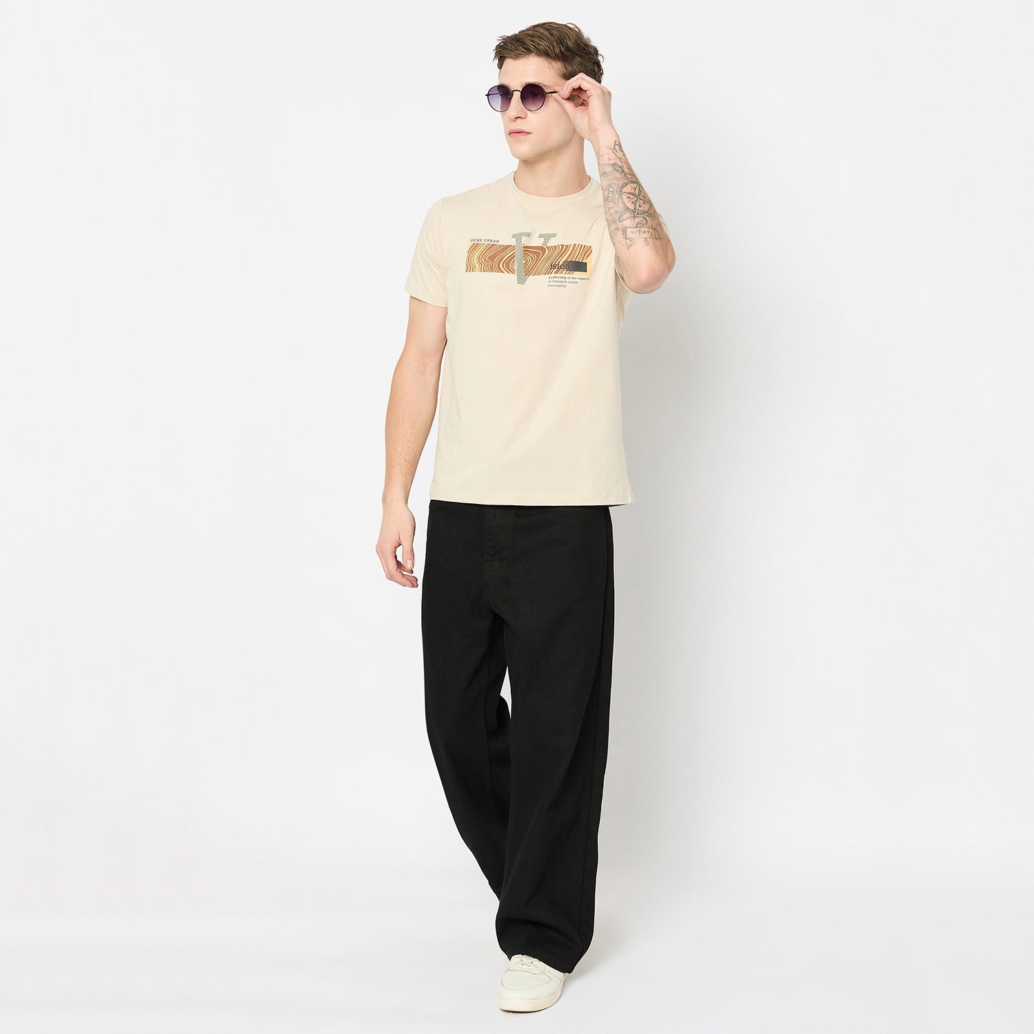 Duke Urban Men Half Sleeve Cotton Tshirt (LF7343)