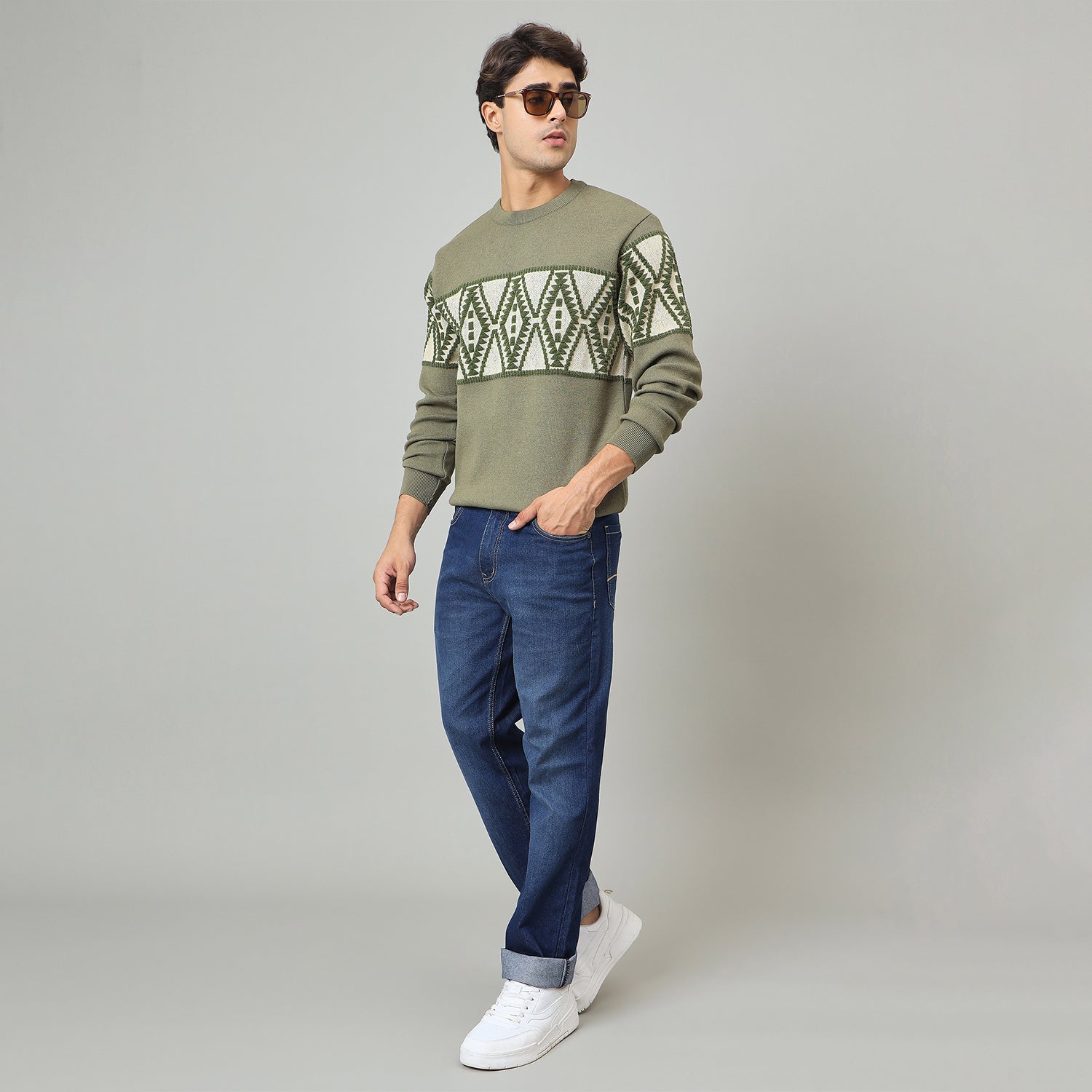 Duke Urban Men Full Sleeve Classic round neck sweater (SDS2267)
