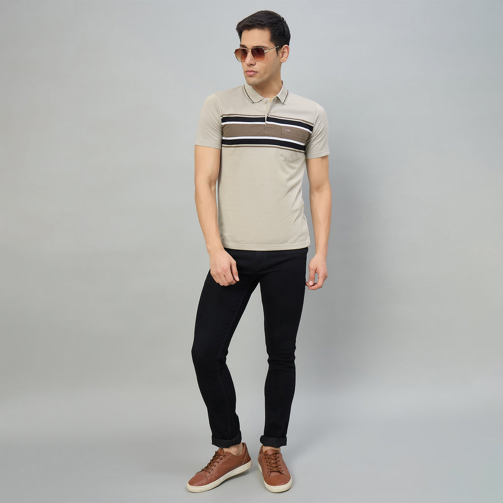 Duke Men Half Sleeve Cotton Regualr Fit Casual T-shirt (MLF1172)
