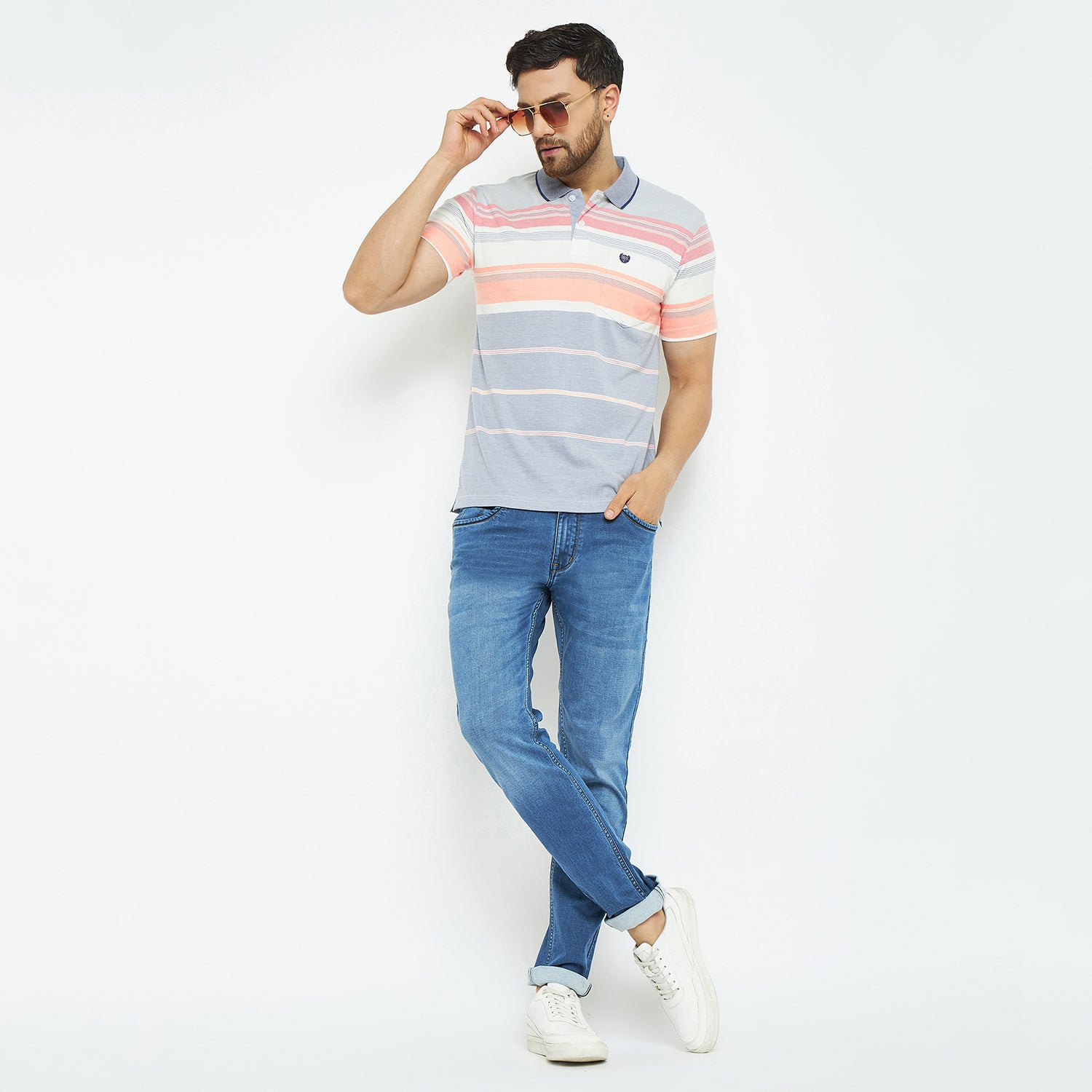Duke Stardust Men Half Sleeve Cotton T-shirt (LF7076)