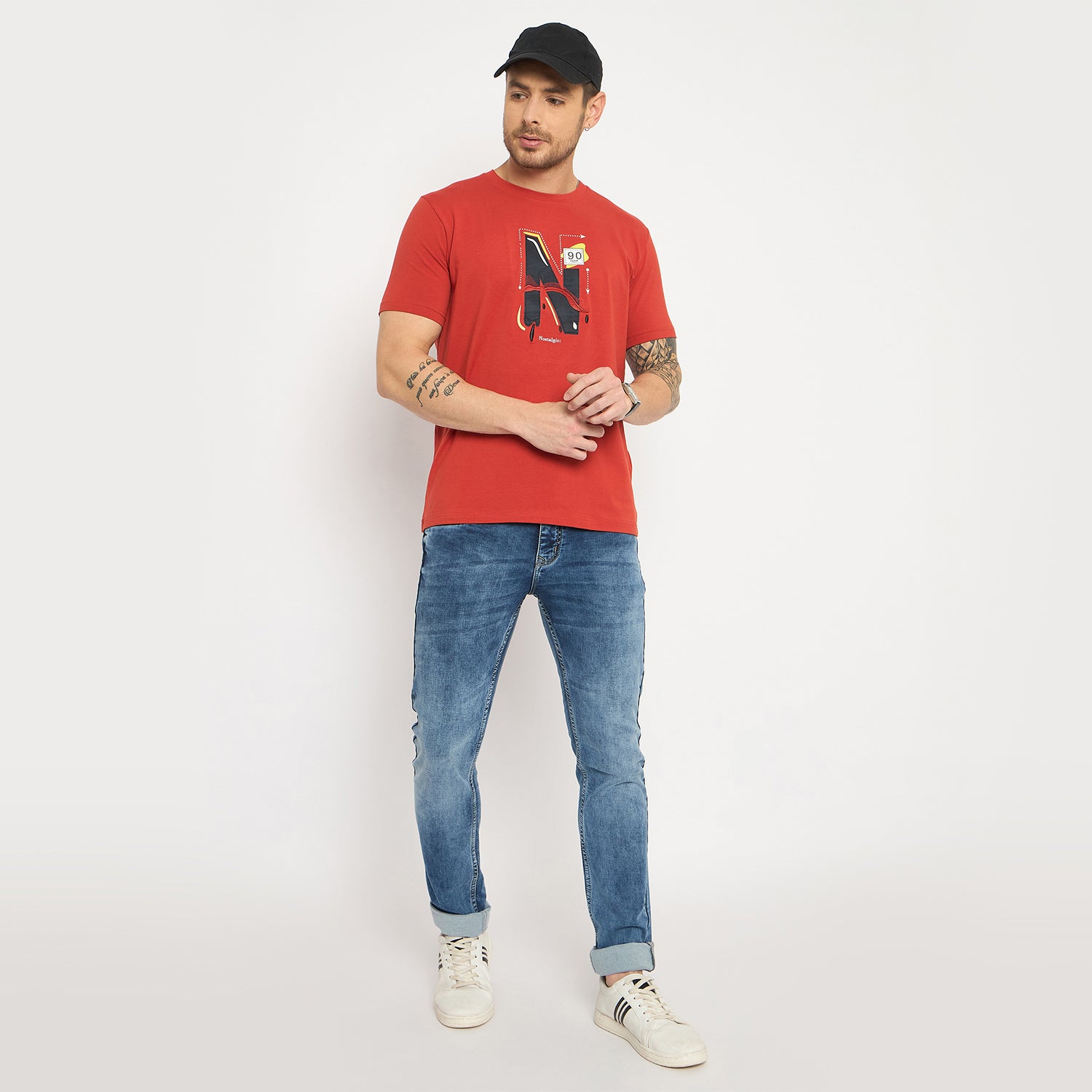 Duke Urban Men Half Sleeve Cotton Tshirt (LF7439)