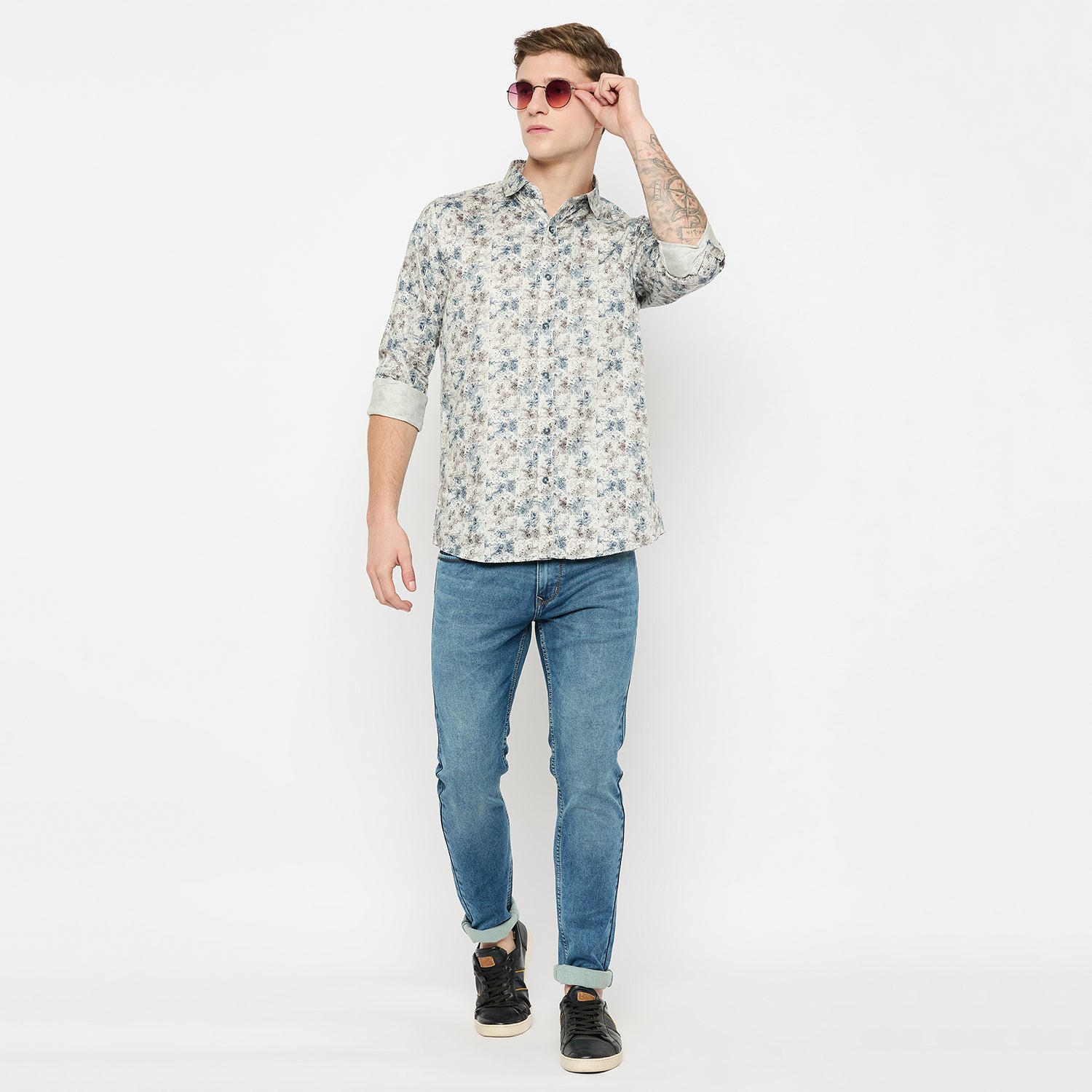 Duke Urban Men Full Sleeve Cotton Shirt (SDO8PRX)