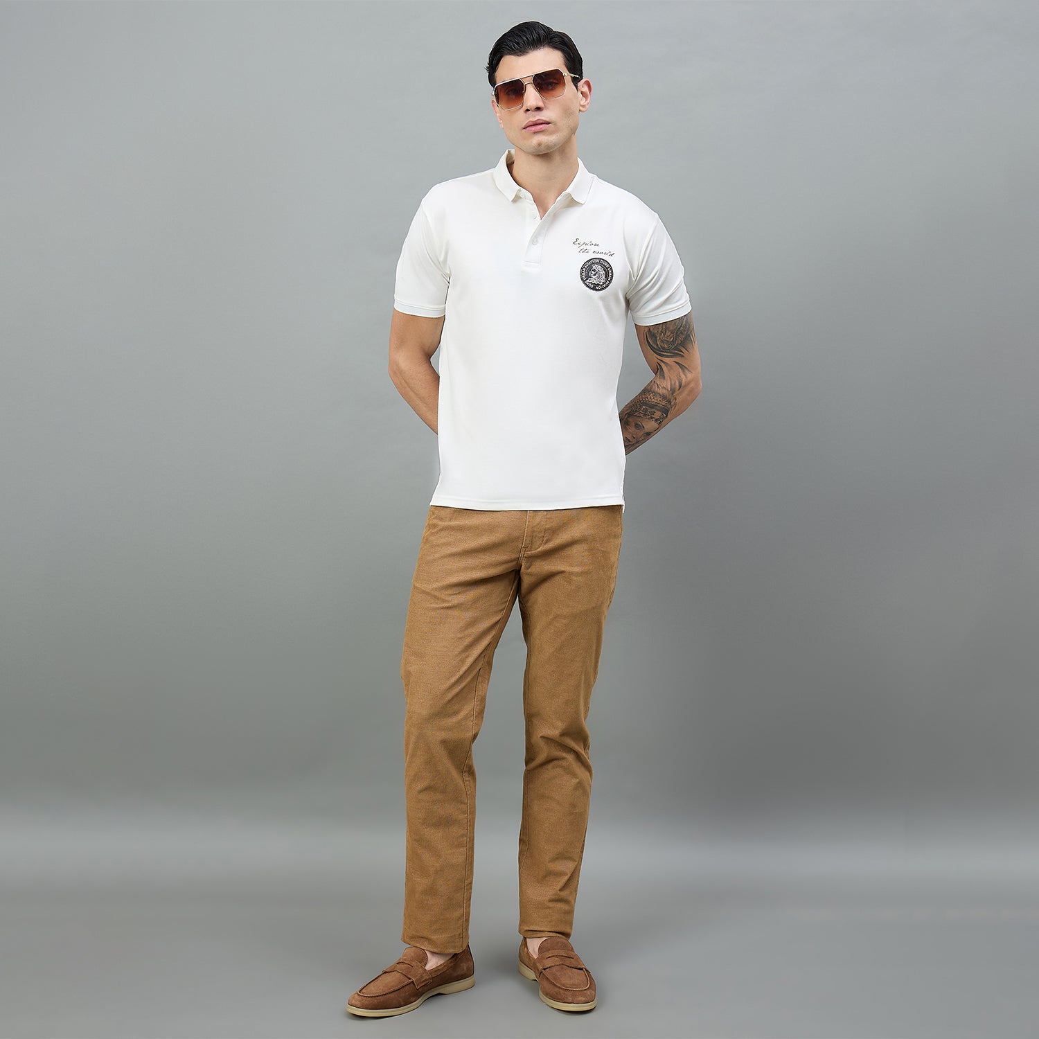 Duke Urban Men Flatfront Narrowfit Non-denim Casual Trouser (SDT4636)