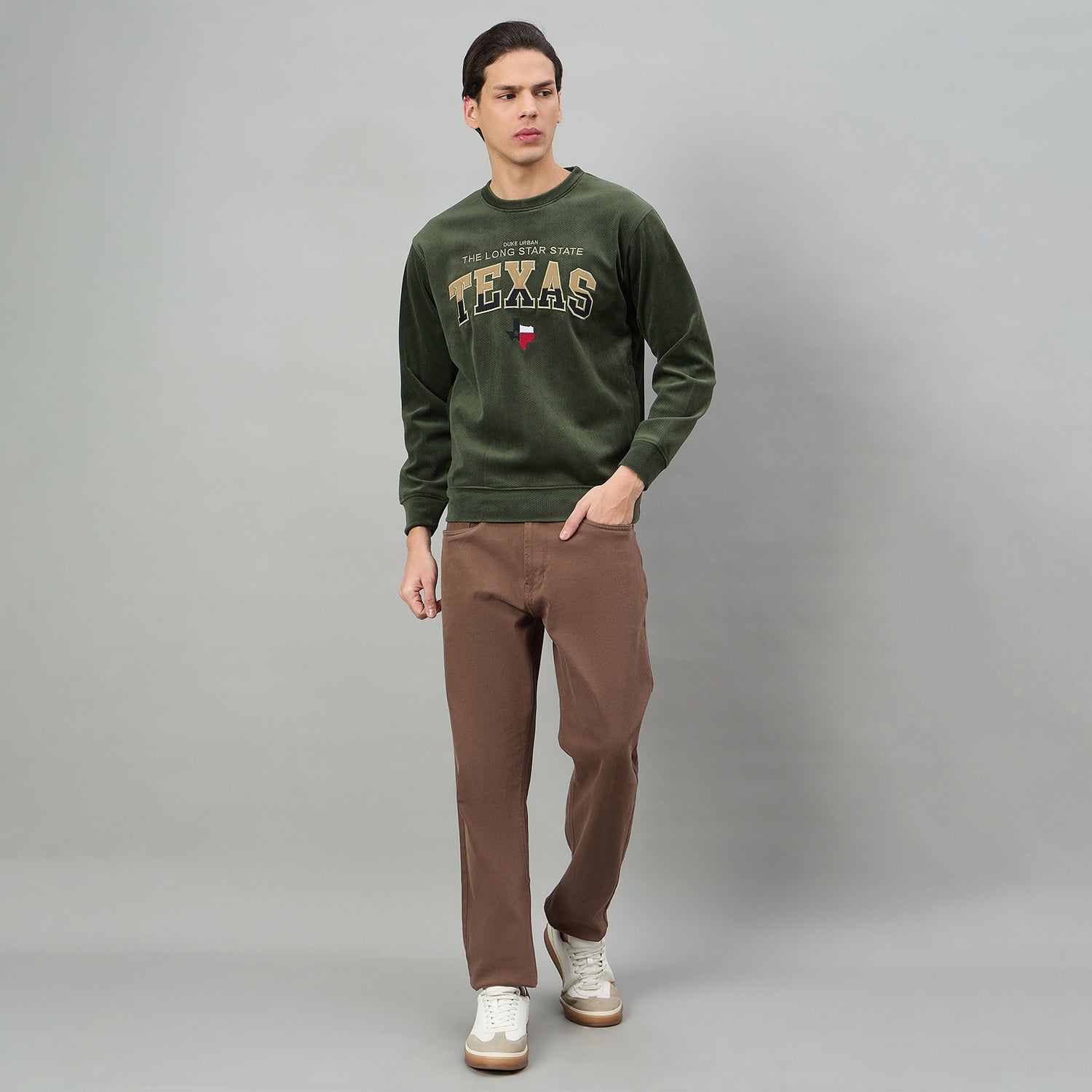 Duke Urban Men Round Neck Full Sleeve Regular Sweatshirt (LF6463)