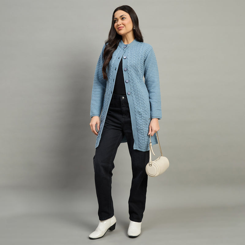 Duke Urban Women Full Sleeve Self Design Sweater (SDS1465)