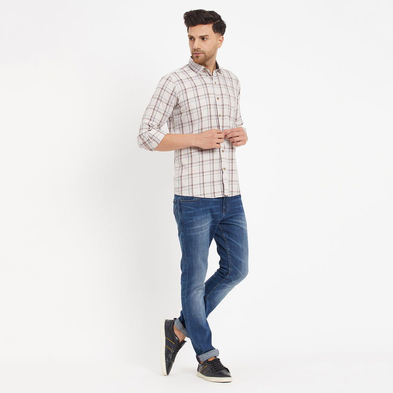 Duke Stardust Men Full Sleeve Cotton Shirt (SDO8CKTV)