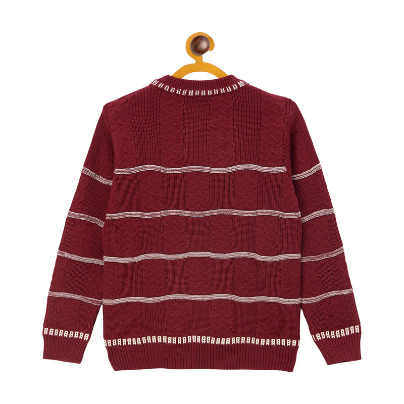 Duke Urban Boys Round Neck Full Sleeve Regular Sweater (S3637)