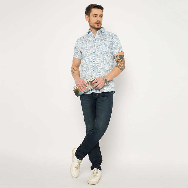 Duke Urban Men Half Sleeve Cotton Shirt (SDO4PRS)