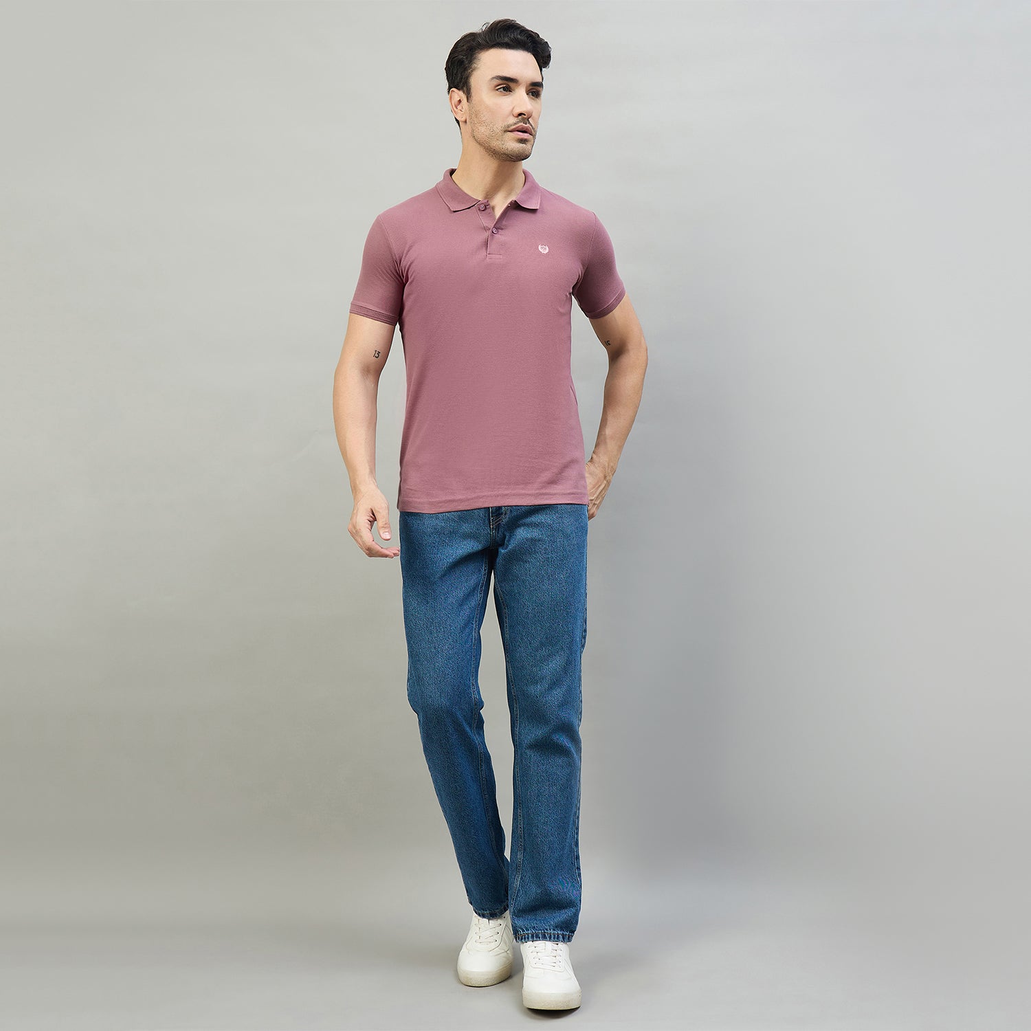 Duke Men Half Sleeve Cotton Smart Fit Casual T-shirt (SD71)