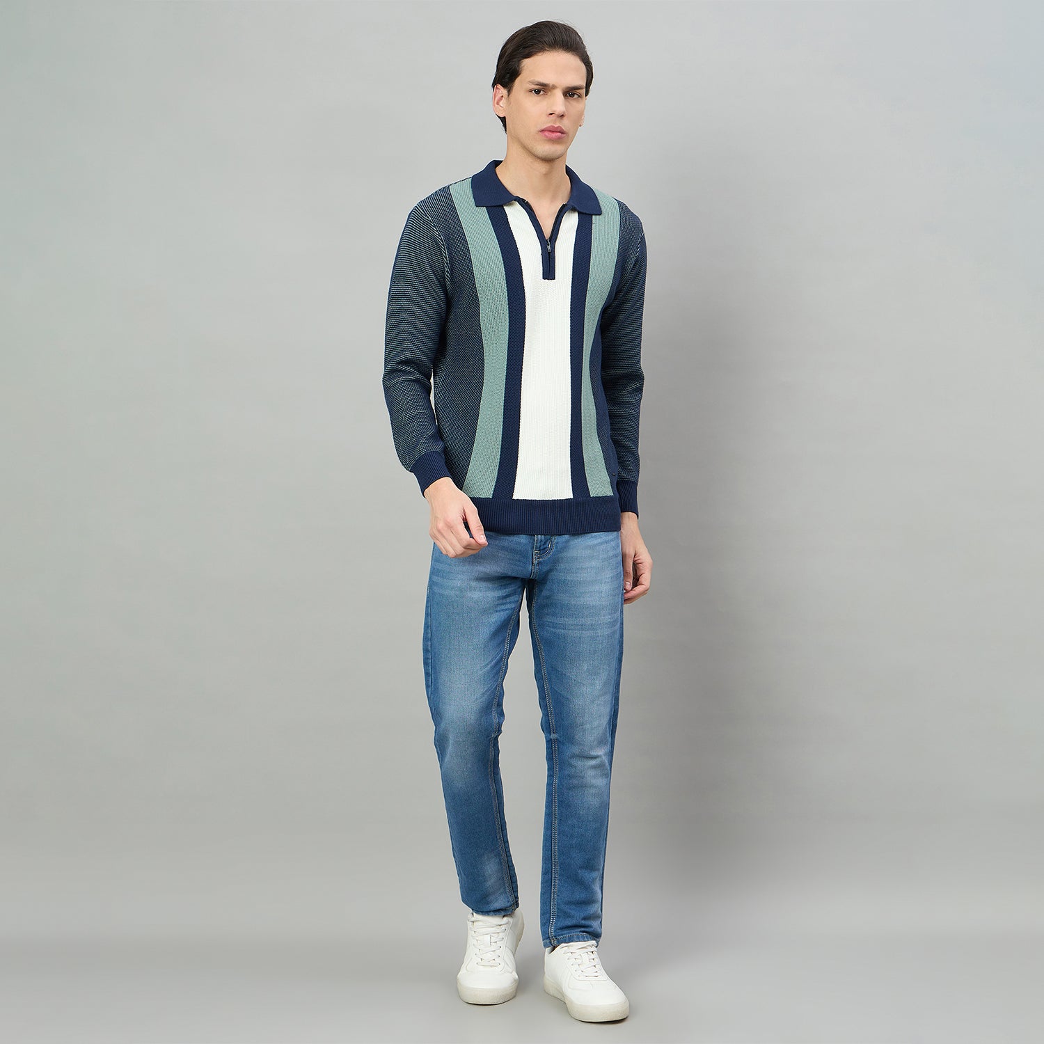 Duke Urban Men Half Sleeve Regular Sweater (SDS2358)