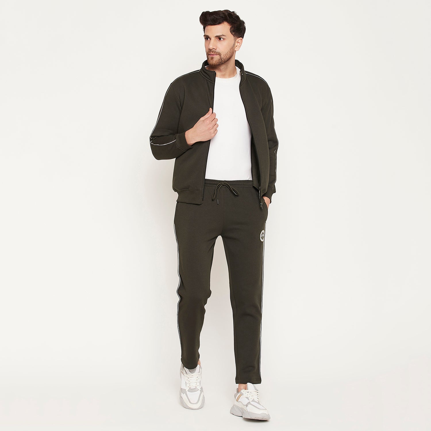 Duke Urban Men Solid Zipper Tracksuit (LF6030)